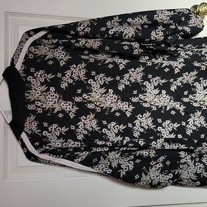 Forever 21 Floral Cardigan with wide sleeves